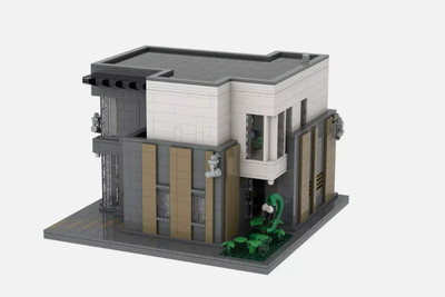 MOC-84426 Modern Villa Artist's House Model Modular Building 3189 Parts New Set