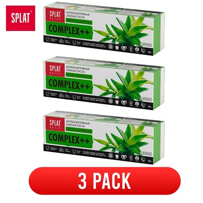 3x 100g/3.5 oz  Splat Professional Complex++ Bio Active Toothpaste  3 Pack