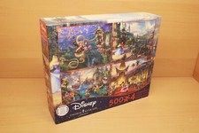 Thomas Kinkade Disney 4 500 Pcs Puzzles 2020 Mickey Peter Pan Rapunzel 3674-1