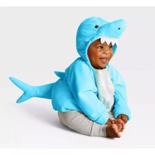 Hyde  Eek Baby Shark Blue 3D Halloween Plush Costume Infant 0-6m or 6-12m NEW
