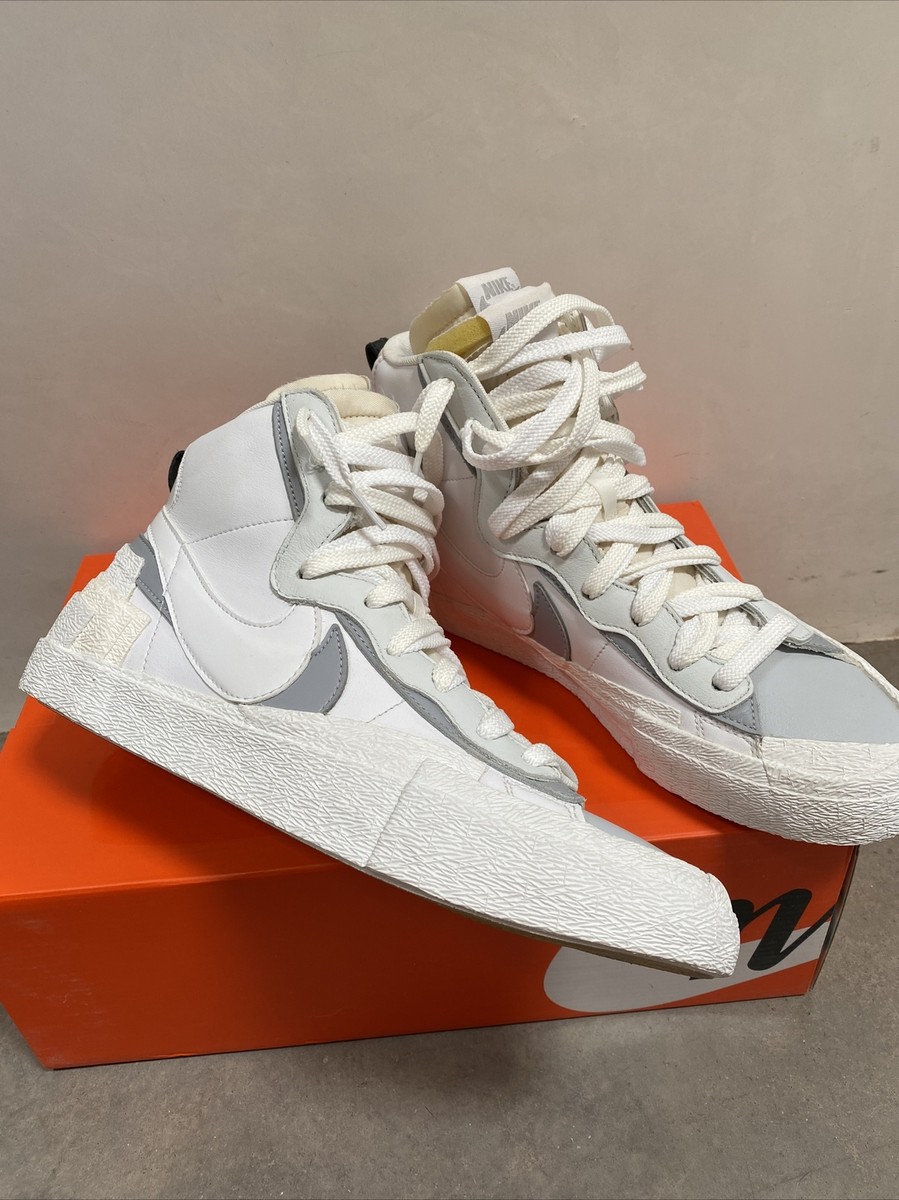 Sacai x Nike Blazer Mid White Grey Mens US Size 10 DS Sacai x Nike Blazer Mid White Grey Mens US Size 10 DS