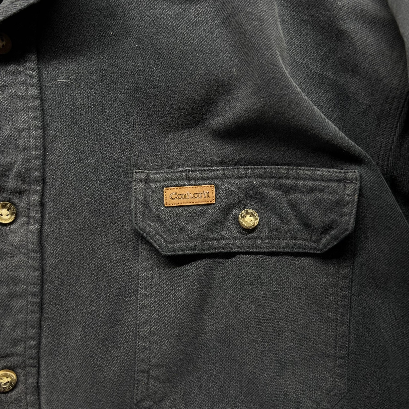 Carhartt Heavyweight Solid-Flannel Work Shirt in … - image 3