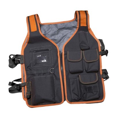 Work Vest for Men Tool Vest Oxford Cloth Pouch Lightweight Tool Vest for
