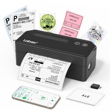 Labeer Bluetooth Thermal Shipping Label Printer, Wireless 4x6 Normal, Black