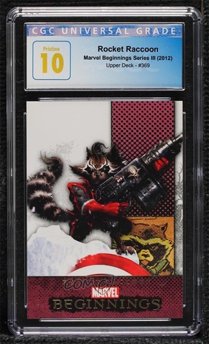 2012 Upper Deck Marvel Beginnings Series 3 Rocket Raccoon CGC 10 Pristine i1f