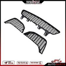 3x Fog Lamp Bezel Grill Front Bumper Center Mesh For BMW 3Ser M3 F80 M4 F82