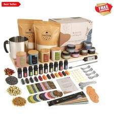 Complete Candle Making Supplies Set: 10 Scents, Dyes, and Detailed Instructions