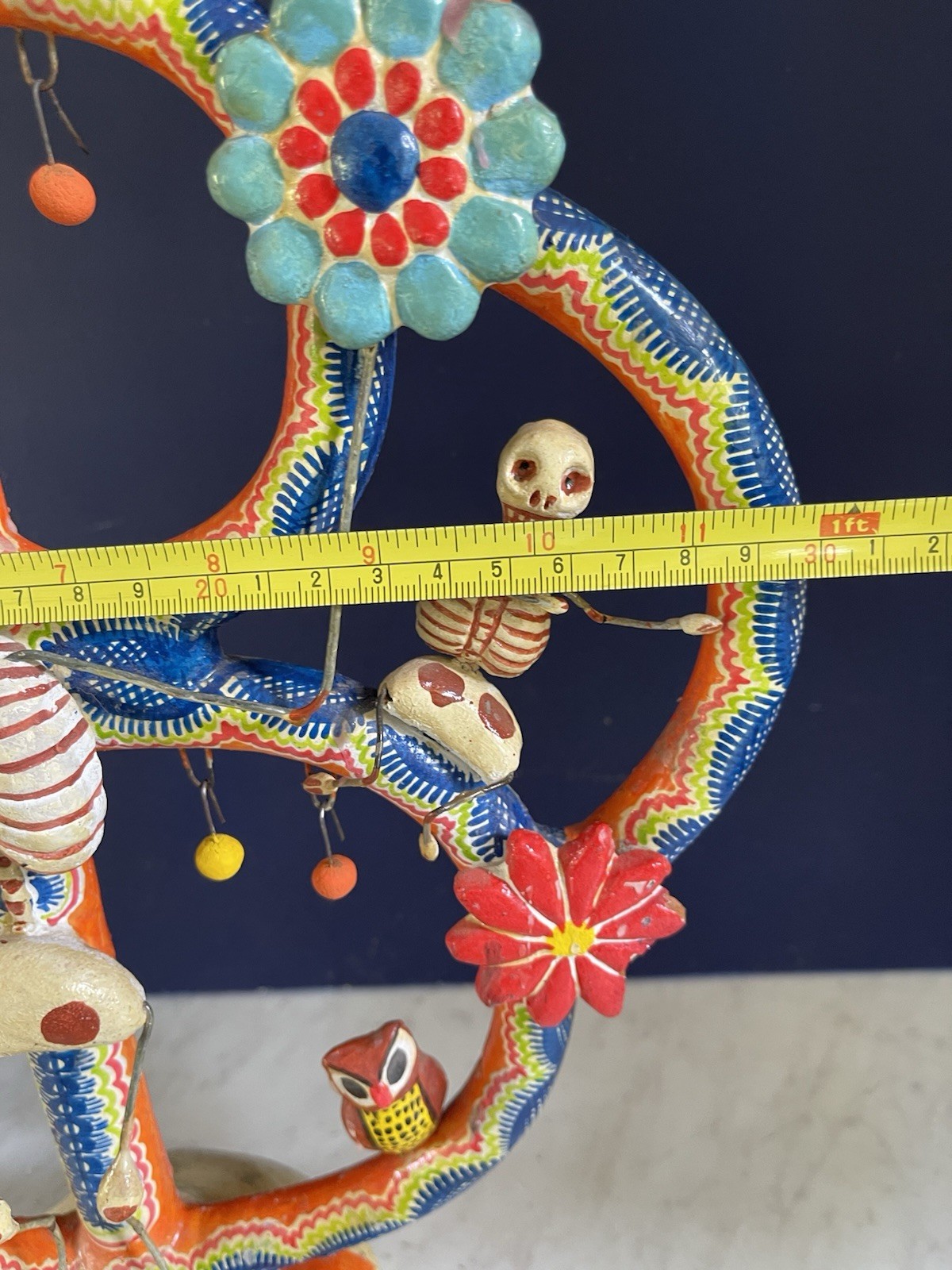 VTG Castillo Tree of Life Candleholder Pottery Day Of  Dead Día de los Muertos