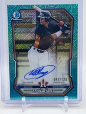 2026 Bowman Chrome Mega Box Prospect Auto Aqua Refractors Kevin Alvarez/125