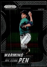 2020 Panini Prizm Warming in the Pen Logan Gilbert Seattle Mariners #WIP-12