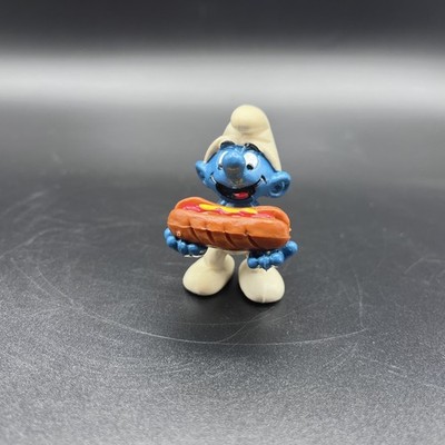 Schlumpf 20169 mit Hot-Dog Hong-Kong | smurf Schleich 2.0169