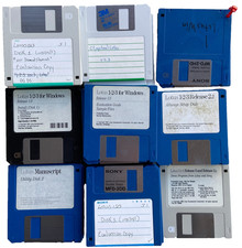 Vintage Computer Software Lotus 123 Lot Version 1.0 2.2 3 Windows 3.5 1989 1991
