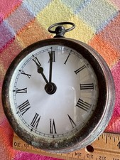 Brass clock, 3.5, battery operated and tested...