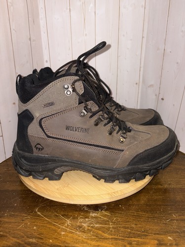 Wolverine Men Spencer Waterproof Hiking Boot Brown/Black 10.5 ew Work Boots - Picture 1 of 7