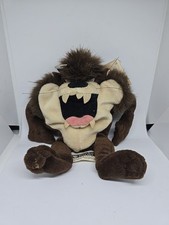 Tasmanian Devil Plush 8" Bean Bag 1998 Looney Tunes Warner Bros