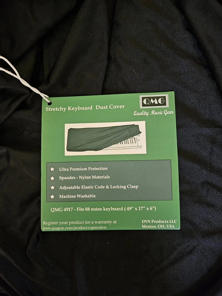QMG Stretchable Keyboard Dust Cover for 88 Key-keyboard: Best for all Digital... - Image 2 of 2