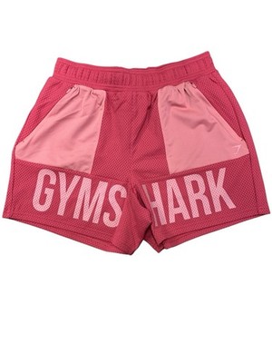 Gymshark Men's Regular Fit Brandmark Mesh 5'' Shorts Pink Size Small New With Tag