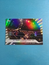 Io Shirai & Dakota Kai 2021 Topps WWE Women's Rainbow Foil Wrestling # 63 J0206