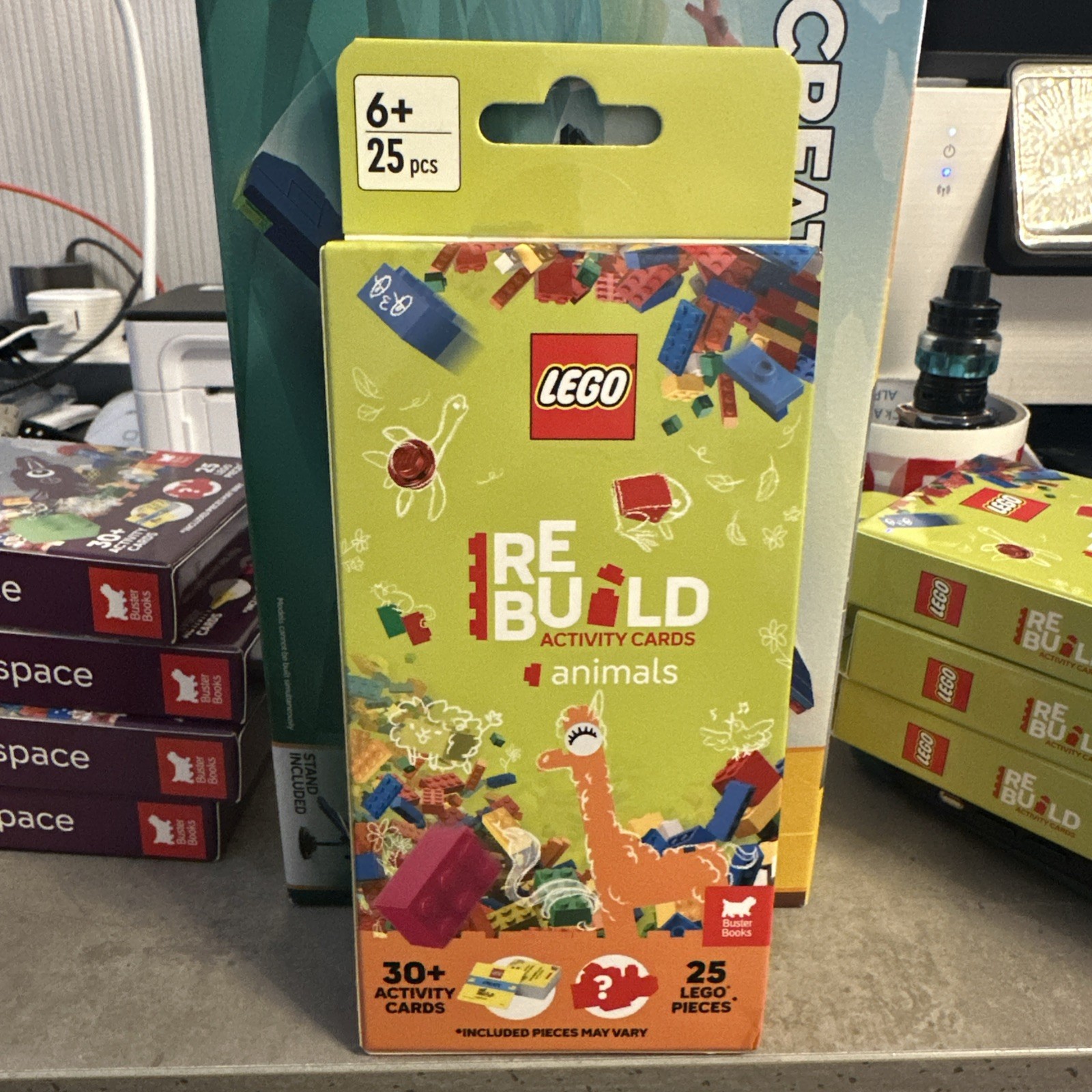 LEGO Books ReBuild Activity Cards Animals (with over 30 activity cards and 25 PC