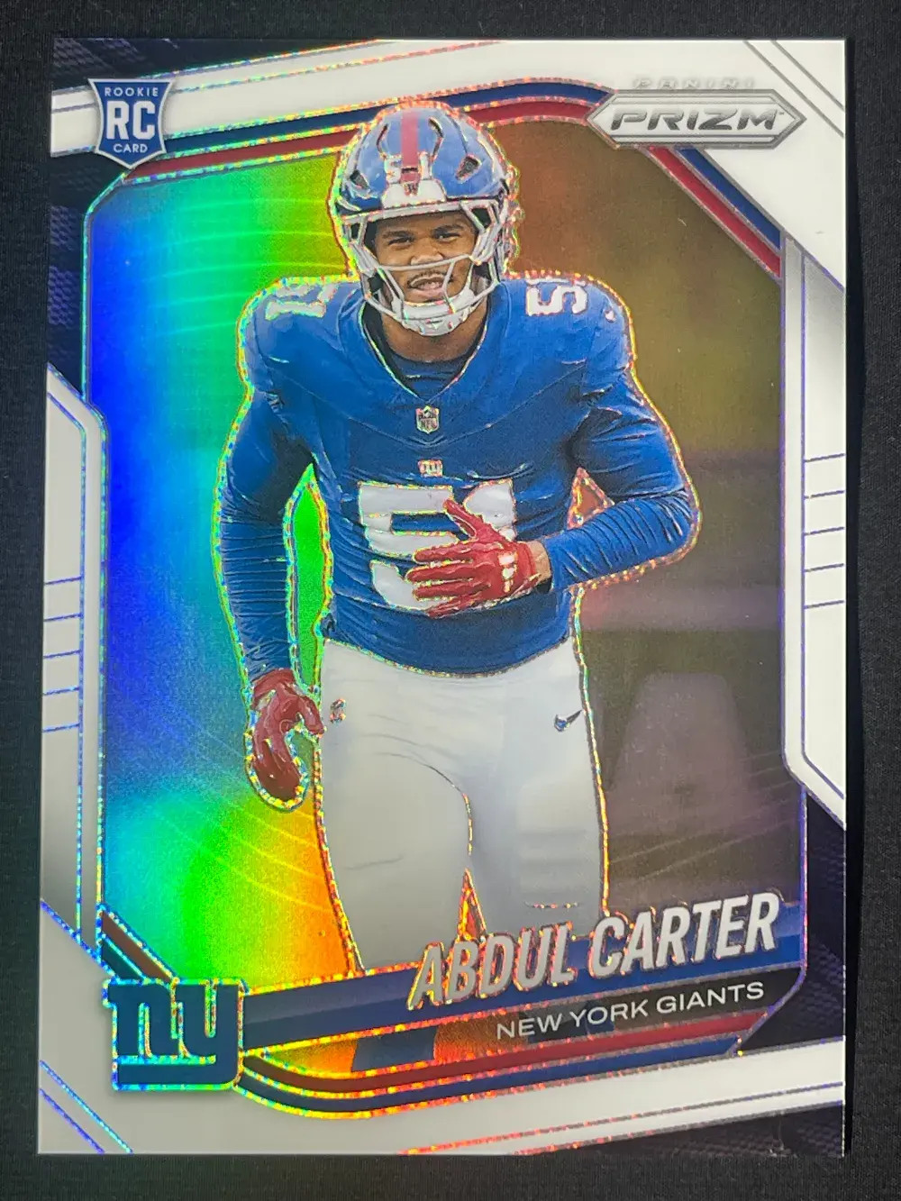 2025 Panini Prizm Rookie White Prizm Color Match #394 Abdul Carter /35 (RC) YT92