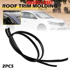 Black Roof Drip Moulding Trim Weatherstrip For 2013-18 Nissan Sentra Lh Rh 2-6x Black Roof Drip Moulding Trim Weatherstrip For 2013-18 Nissan Sentra Lh Rh 2-6x