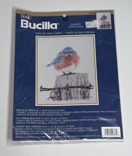 Bucilla Mad Blue Bird Counted Cross Stitch Ki...