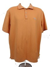 Tommy Bahama Mens Polo Shirt L Large Golf SS Short Sleeve Pullover Orange