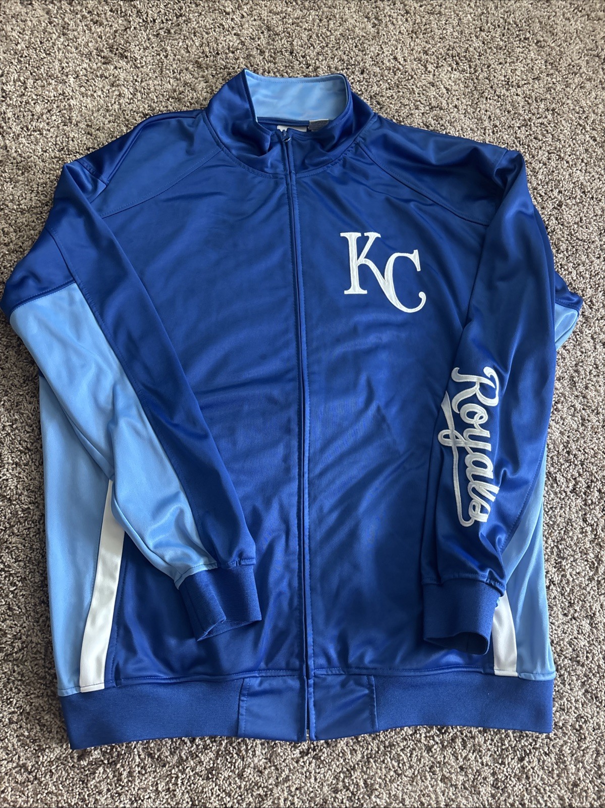 Kansas City Royals Full Zip Jacket Size 2XLT
