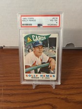 1960 Topps - Solly Hemus #218 St. Louis Cardinals PSA 4