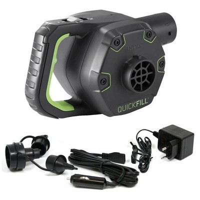 Intex 66642 Elektrische Luftpumpe Pumpe aufladbar für Luftbett Badeinsel Adapter