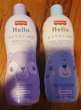Hello Bathtime Baby Lotion and Body Wash Set, Paraben Free, Dye Free, 10 fl oz,