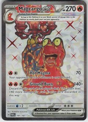 Magcargo ex 191/167 Twilight Masquerade Ultra Rare Full Art Holo