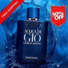 AQUA DI GIO PROFONDO EAU DE PERFUME 4.2 OZ BRAND NEW SEALED BOX
