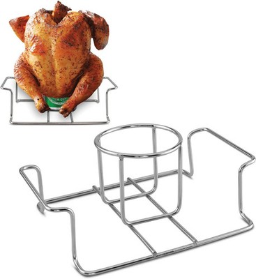 Beer Can Chicken Holder Stainless Steel Grill Smoker Premium Grade Koohere Stand