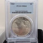 1923 Peace Dollar $1 Silver PCGS MS64 Uncirculated Business Strike Philadelphia