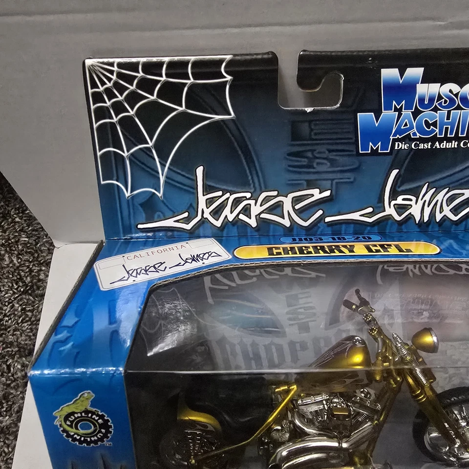 Máquinas musculares Jesse James West Coast Choppers CHERRY CFL escala 1:18 JJ03-18-20 Foto 2 de 4