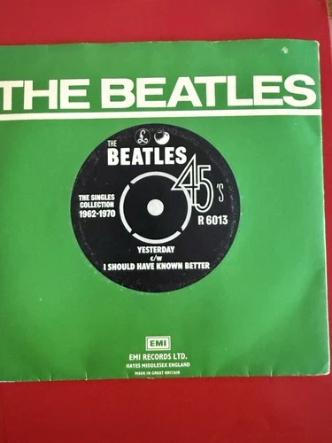 THE BEATLES Yesterday Vinyl Record Single 7 Inch Parlophone Paul McCartney Rock