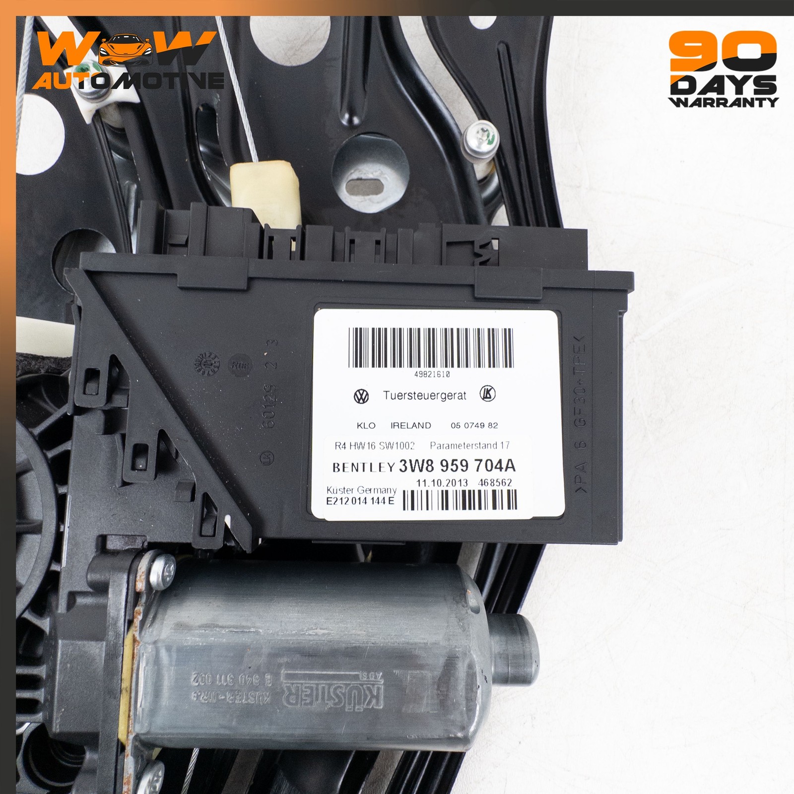 04-10 BENTLEY CONTINENTAL GT REAR RIGHT WINDOW REGULATOR MOTOR ASSEMBLY OEM