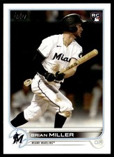 2022 Topps Brian Miller Rookie Miami Marlins #425