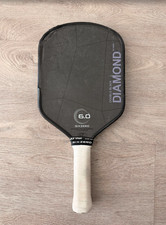 SixZero Double Black Diamond 16mm Paddle Pickleball FOR PARTS CRACKED BROKEN
