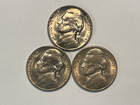 NICE SET of all 3 - 1947 JEFFERSON NICKELS = 1947 - p - d & s.with FREE shipping — photo 1
