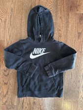 Boys Nike Hoodie Pullover Size 7 Black