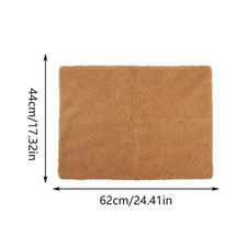 Plush Dog Bed Non-Slip Pet Blanket Warm Design Wear-Resistant Soft Mat Multifunc
