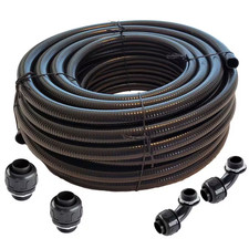 1/2 In. X 100 Ft. Black Non Metallic Flexible Liquid Tight Electrical Conduit wi