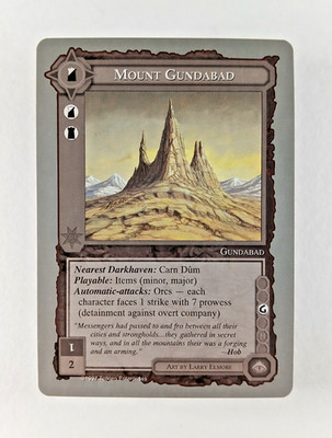 Mount Gundabad - Middle Earth CCG card (1998 ICE) MECCG Silver Grey Border LotR