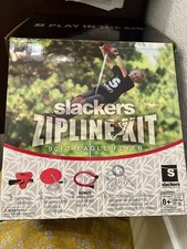 Slackers Kit Night Riderz 100-Inch Zipline with LED Lighted Seat  Trolley