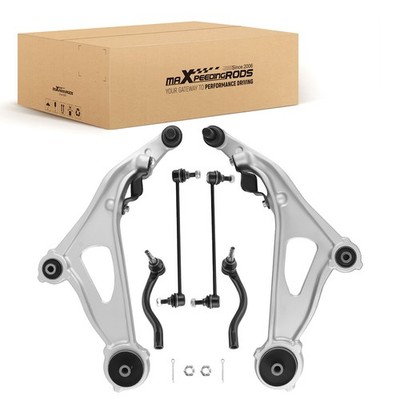 6pc Front Lower Control Arms Sway Bars Tie Rods for 13-19 Nissan Pathfinder QX60
