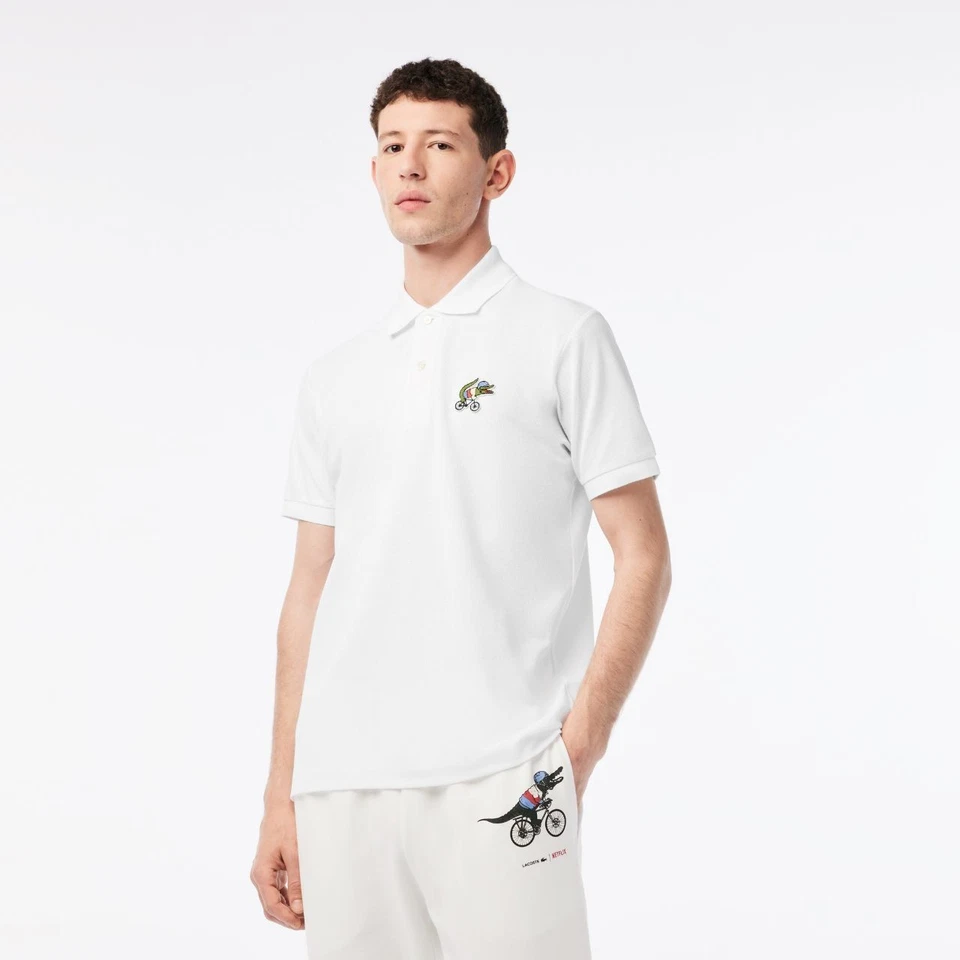 Polo de algodón orgánico Lacoste X Netflix para hombre Foto 2 de 4