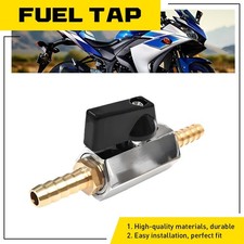 Universal 5/16" In Line Fuel Tap Brass Motorcycle Tractor Quad Lawn Mower Pump