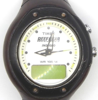 Timex Reef Gear Control 935 Indiglo Men Watch 41mm Case Only Black Bezel Digital